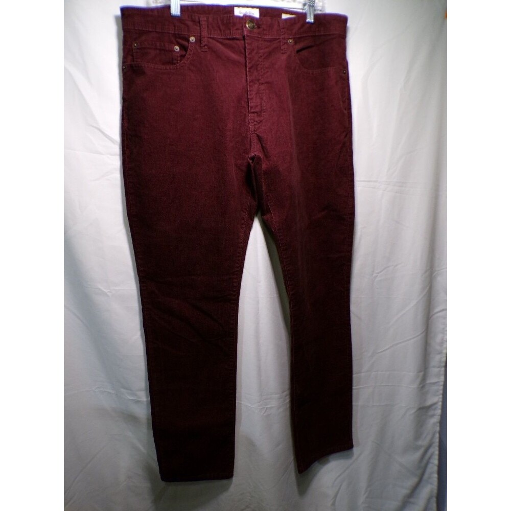 Goodfellow & Co Men's Burgundy Corduroy Pants Slim Fit 36x32 5 Pocket